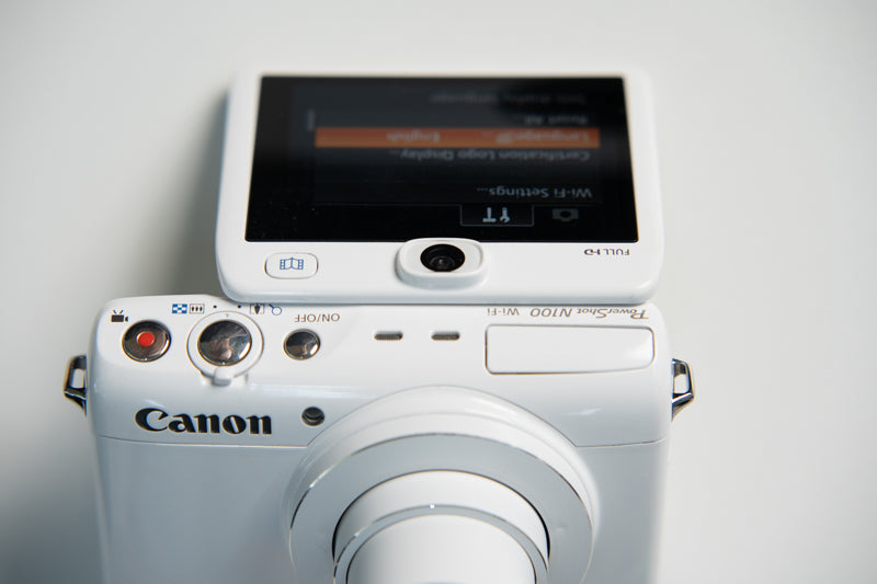 Canon Powershot N100 Flip Screen Digital Camera (Ultra Rare) - Gloss White