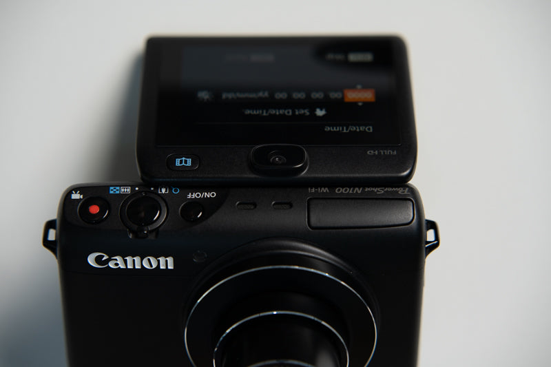 Canon Powershot N100 Flip Screen Digital Camera (Ultra Rare) - Matte Black