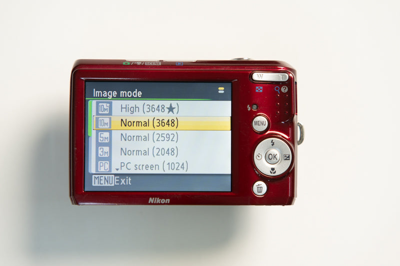Nikon Coolpix L20 Digital Camera - Candy Red