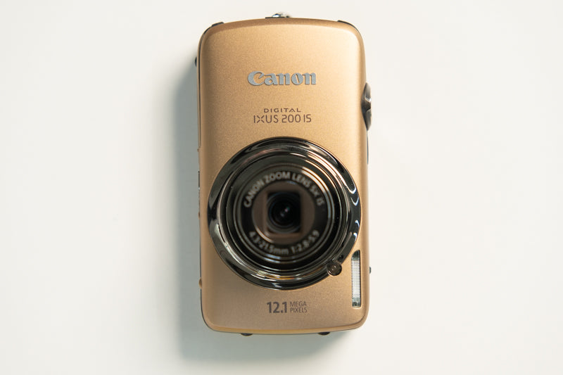 Canon IXUS 200 IS Digital Camera - Brushed gold
