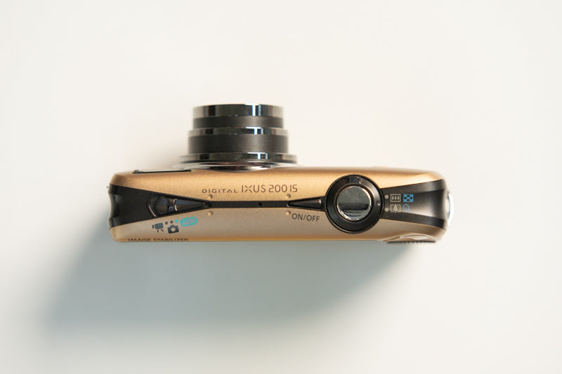 Canon IXUS 200 IS Digital Camera - Brushed gold
