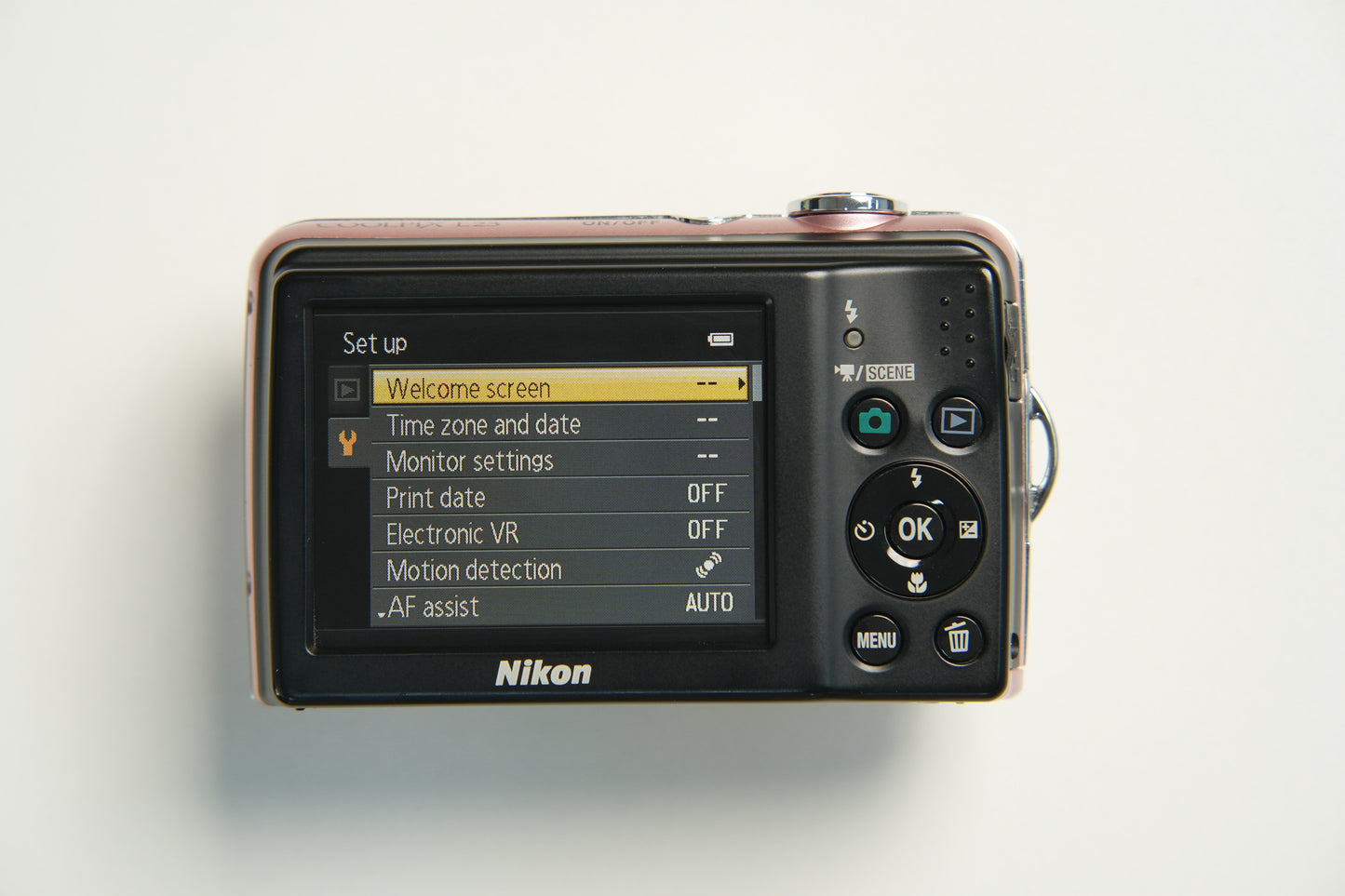 Nikon Coolpix L23 Digital Camera - Metallic Pink