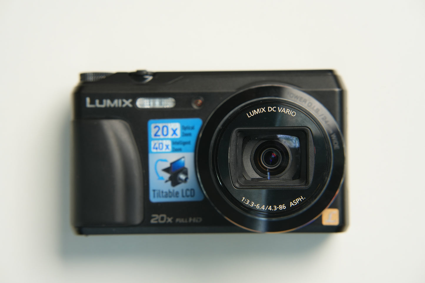Lumix DMC-ZS35 Flip Screen Digital Camera - Black