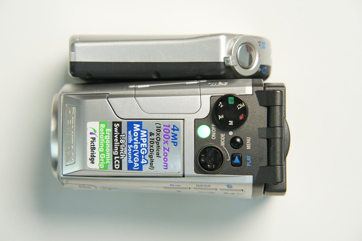 Pentax Optio MX4 Camcorder Digital Camera - Silver