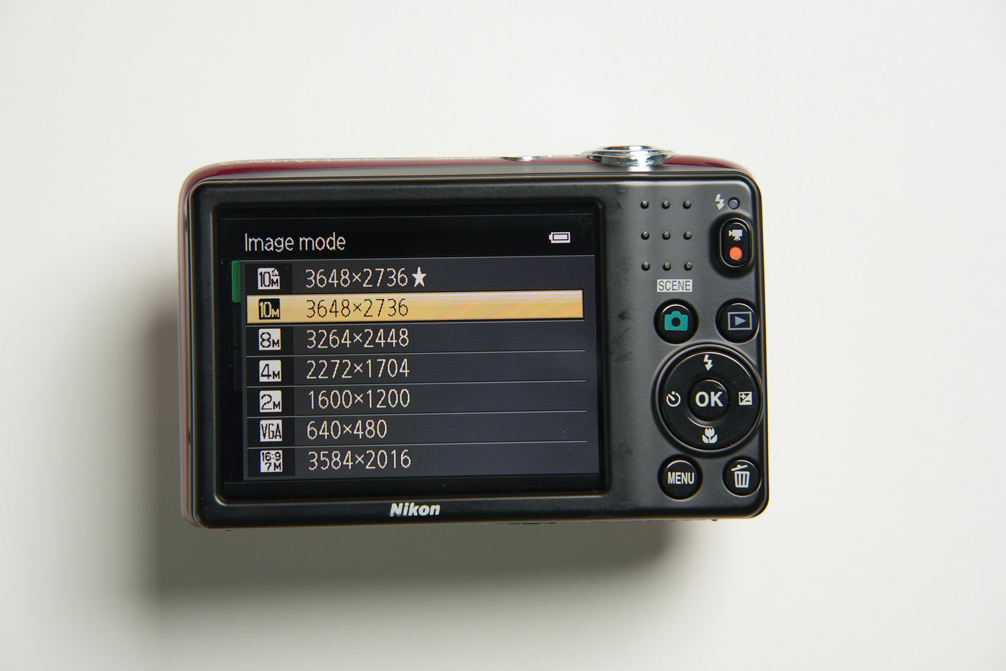 Nikon Coolpix L25 Digital Camera - Candy Red