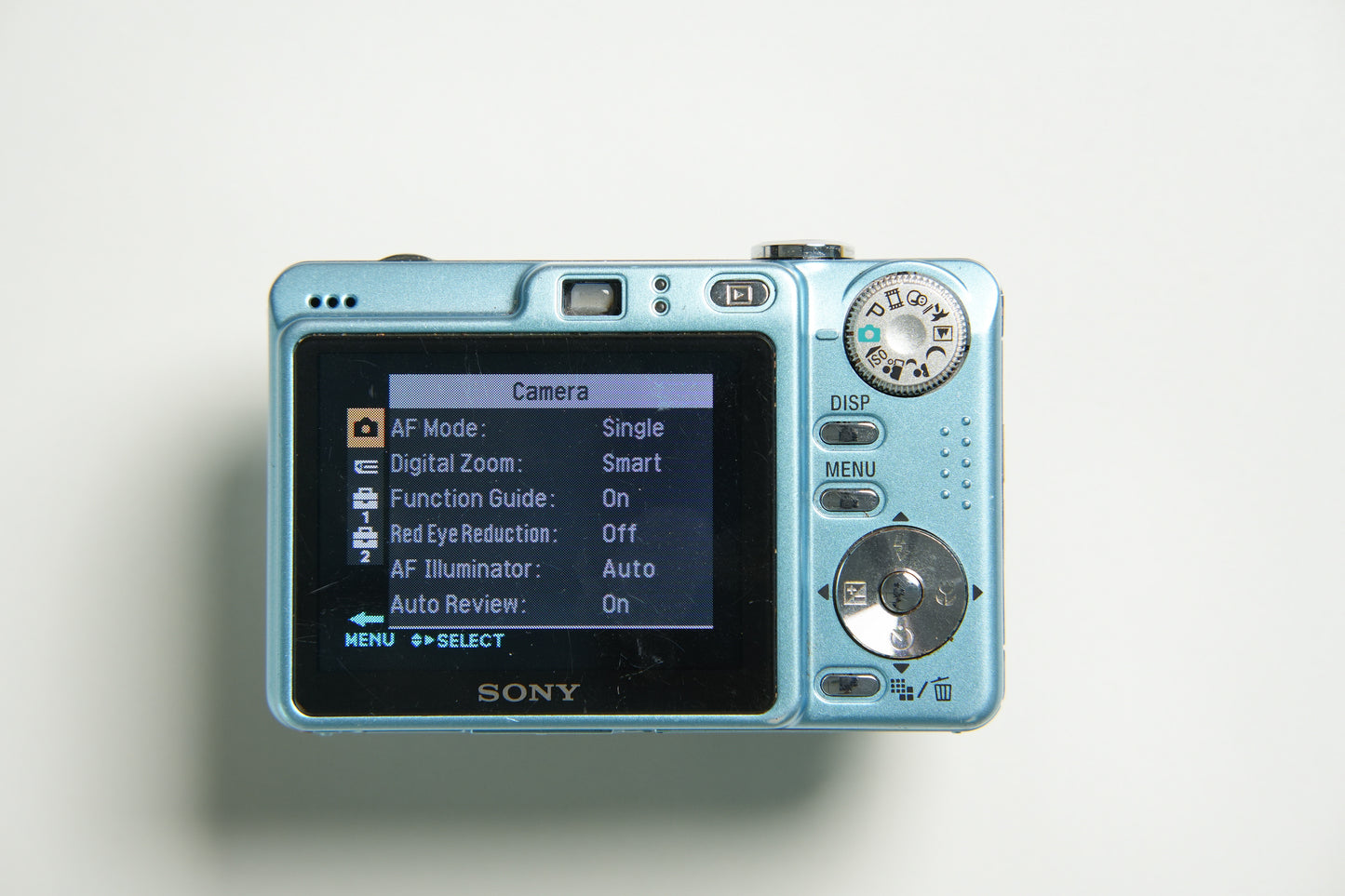 Sony Cybershot DSC-W55 Digital Camera - Metallic Blue