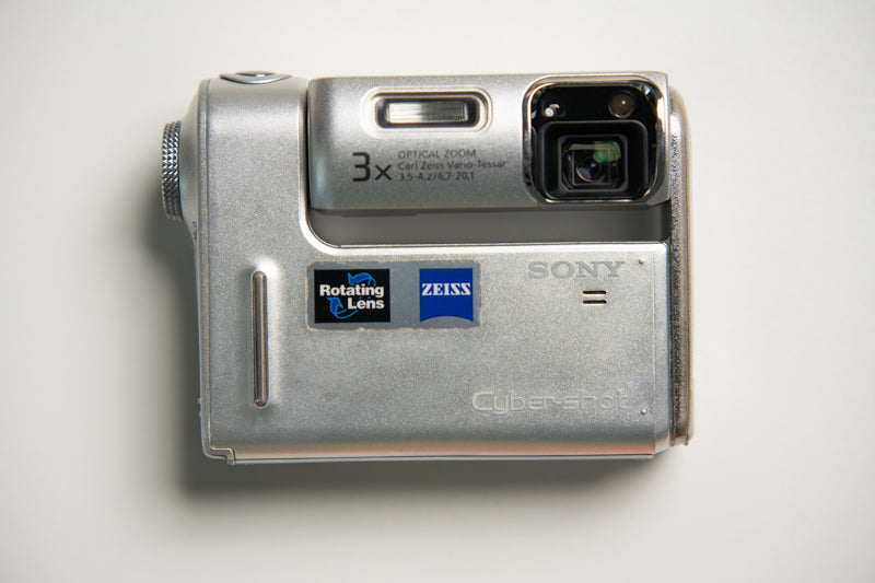 Sony Cybershot DSC-F88 Rotating Body Digital Camera - Brushed Silver