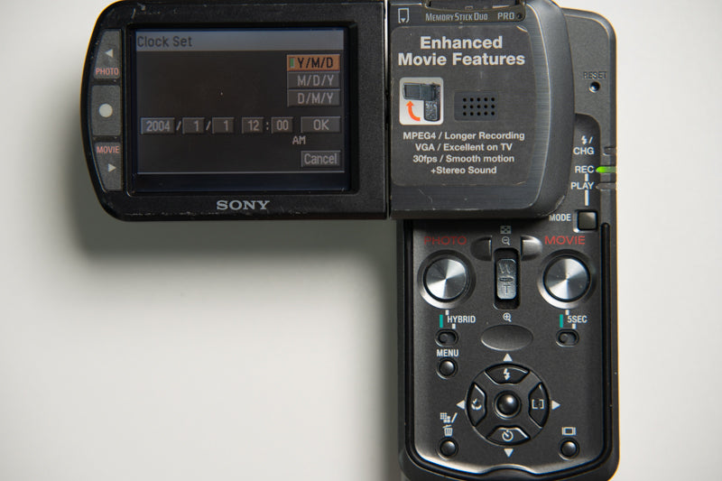 Sony Cybershot DSC-M1 Flip Body Digital Camera (Ultra Rare) - Gun Metal Gray