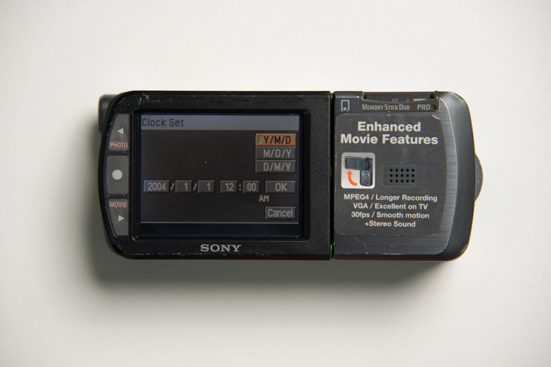 Sony Cybershot DSC-M1 Flip Body Digital Camera (Ultra Rare) - Gun Metal Gray