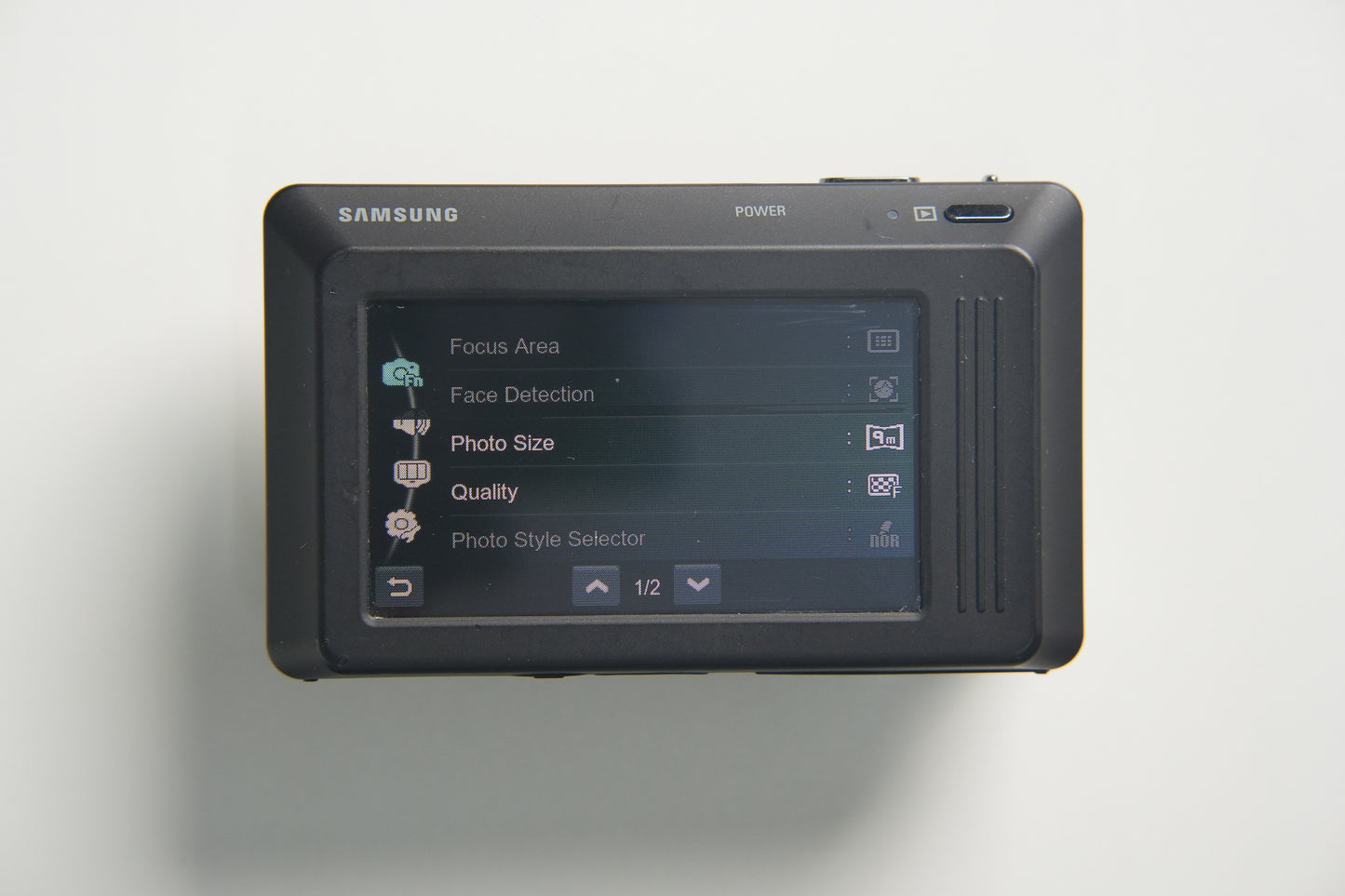 Samsung ST500 Dual Screen Digital Camera - Gloss Black