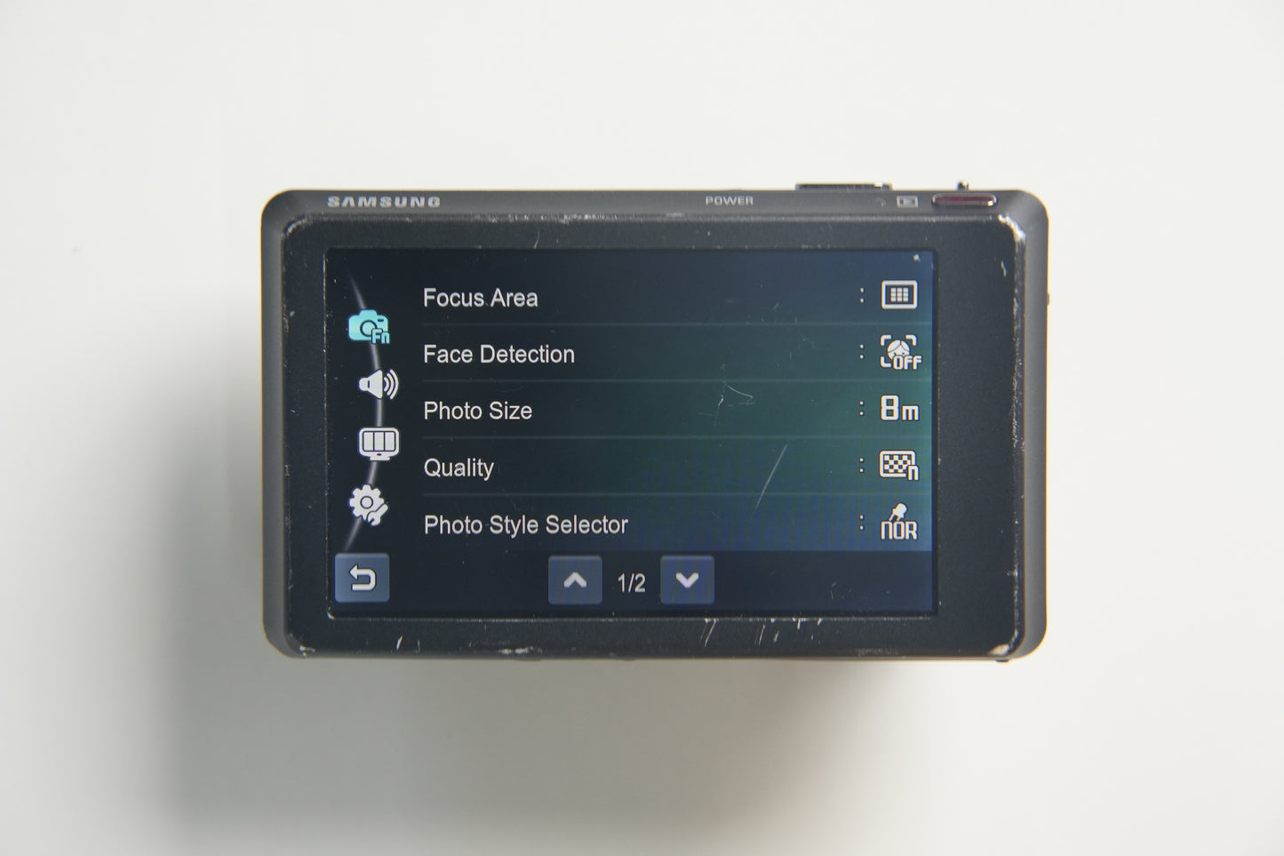 Samsung TL225 Dual Screen Digital Camera - Black