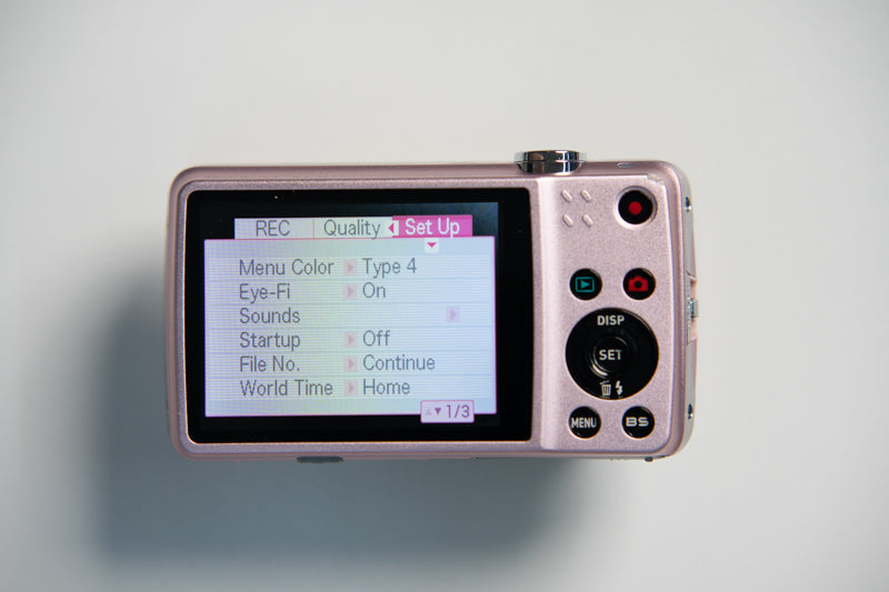 Casio Exilim Z550 Digital Camera - Metallic Pink & Chrome
