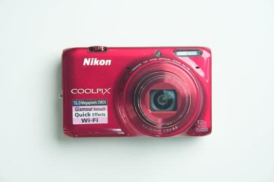 Nikon Coolpix S6500 Digital Camera - Metallic Red