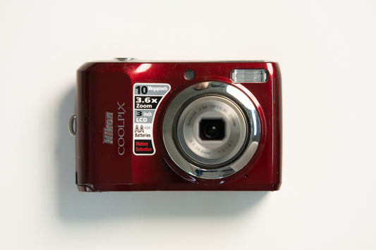 Nikon Coolpix L20 Digital Camera - Candy Red