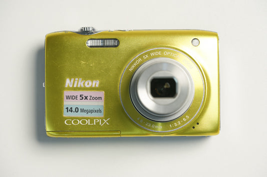 Nikon Coolpix S3100 Digital Camera - Metallic Yellow
