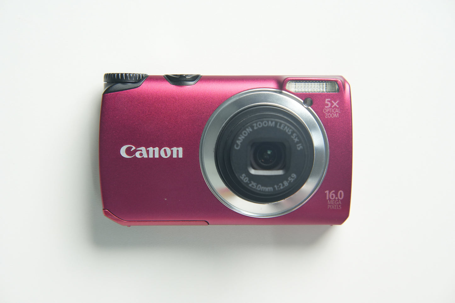 Canon PowerShot A3300 IS Digital Camera - Matte Red