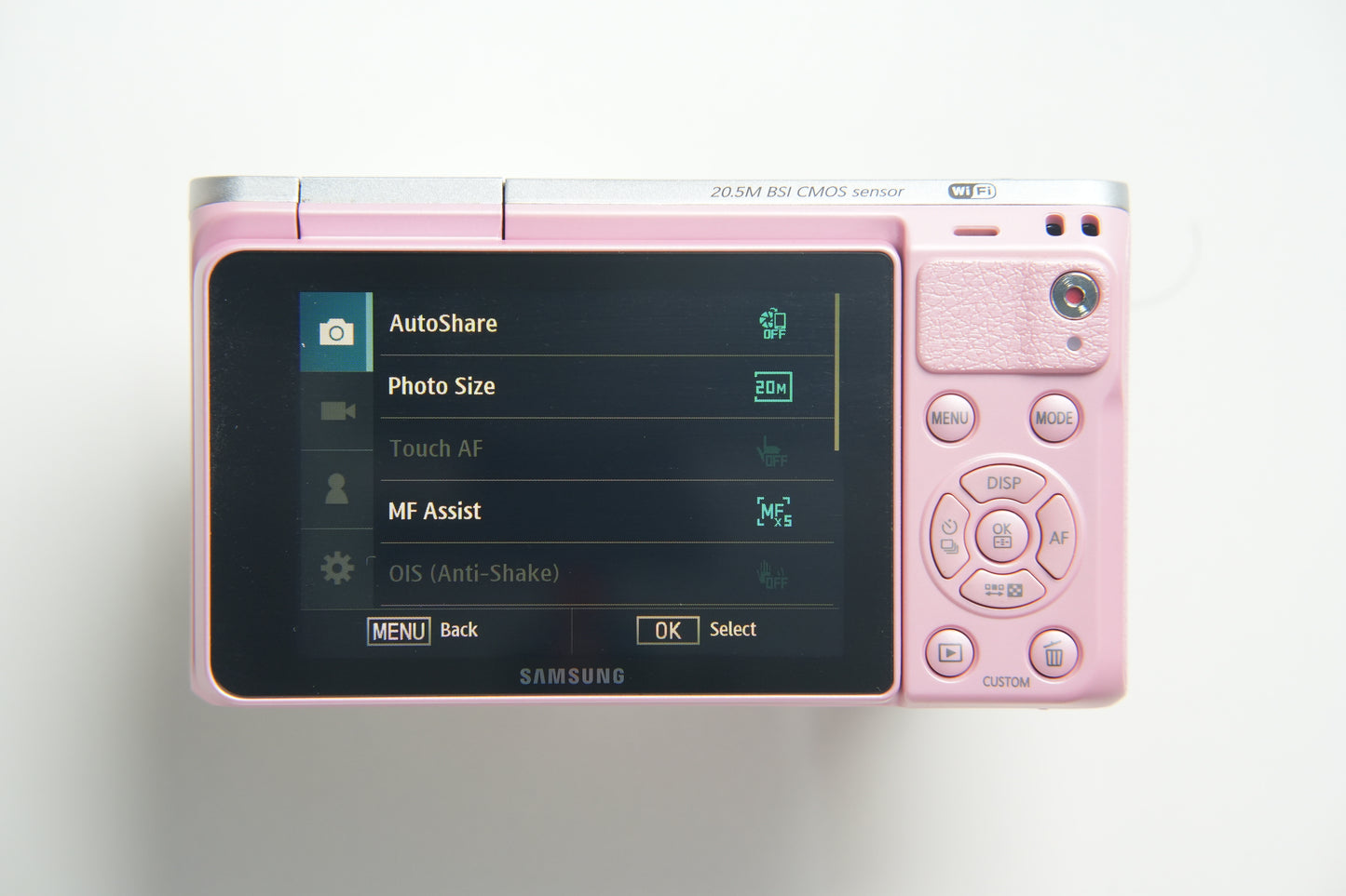 Samsung NX Mini Digital Camera - Matte Pink