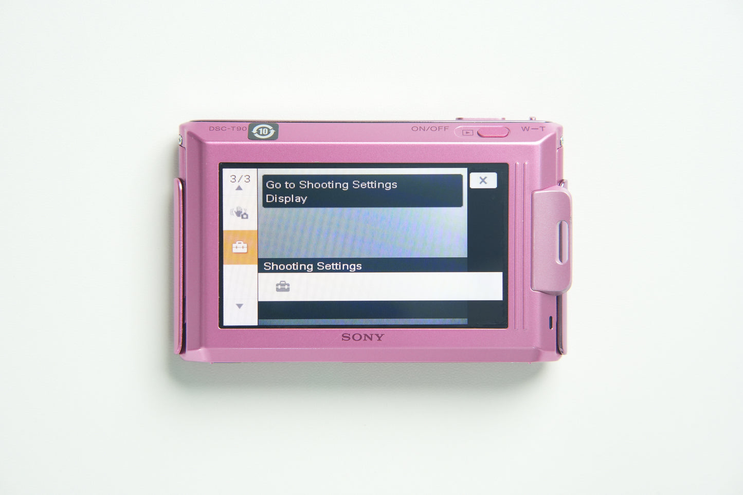 Sony Cyber Shot DSC T90 Digital Camera - Metallic Pink