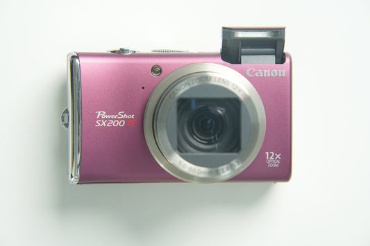 Canon PowerShot SX200 IS Digital Camera - Matte Pink