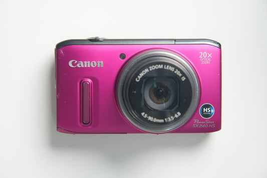 Canon PowerShot SX240 HS Digital Camera - Matte Pink