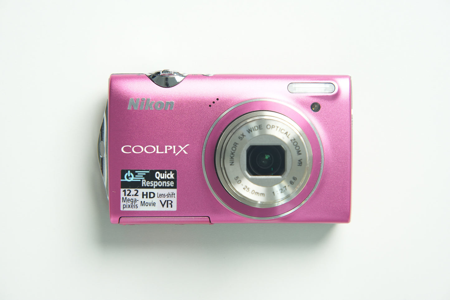 Nikon Coolpix S5100 Digital Camera - Metallic Pink