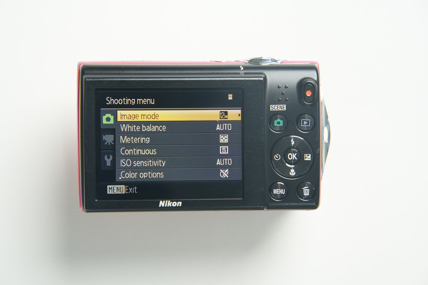 Nikon Coolpix S5100 Digital Camera - Metallic Pink